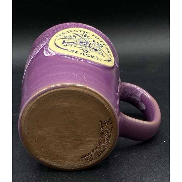 2021 Deneen Pottery Pink Majestic Heli Ski Alaska Chugach & Talkeetna Helicopter - Picture 4 of 11